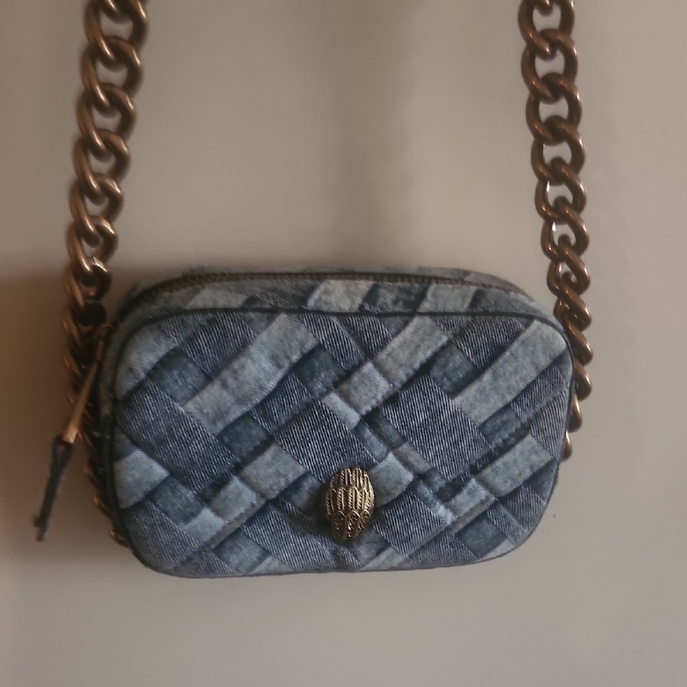 Kurt Geiger Blue Denim Crossbody Bag